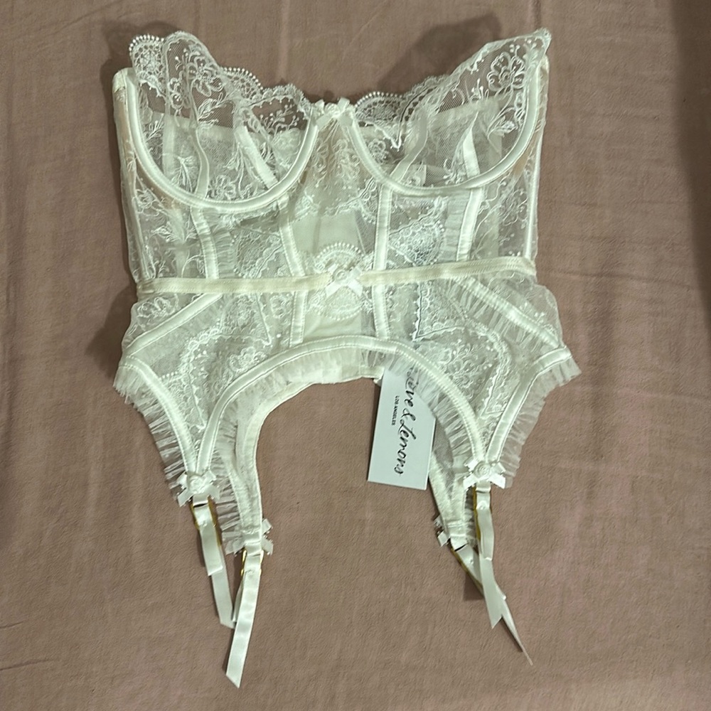 White bustier